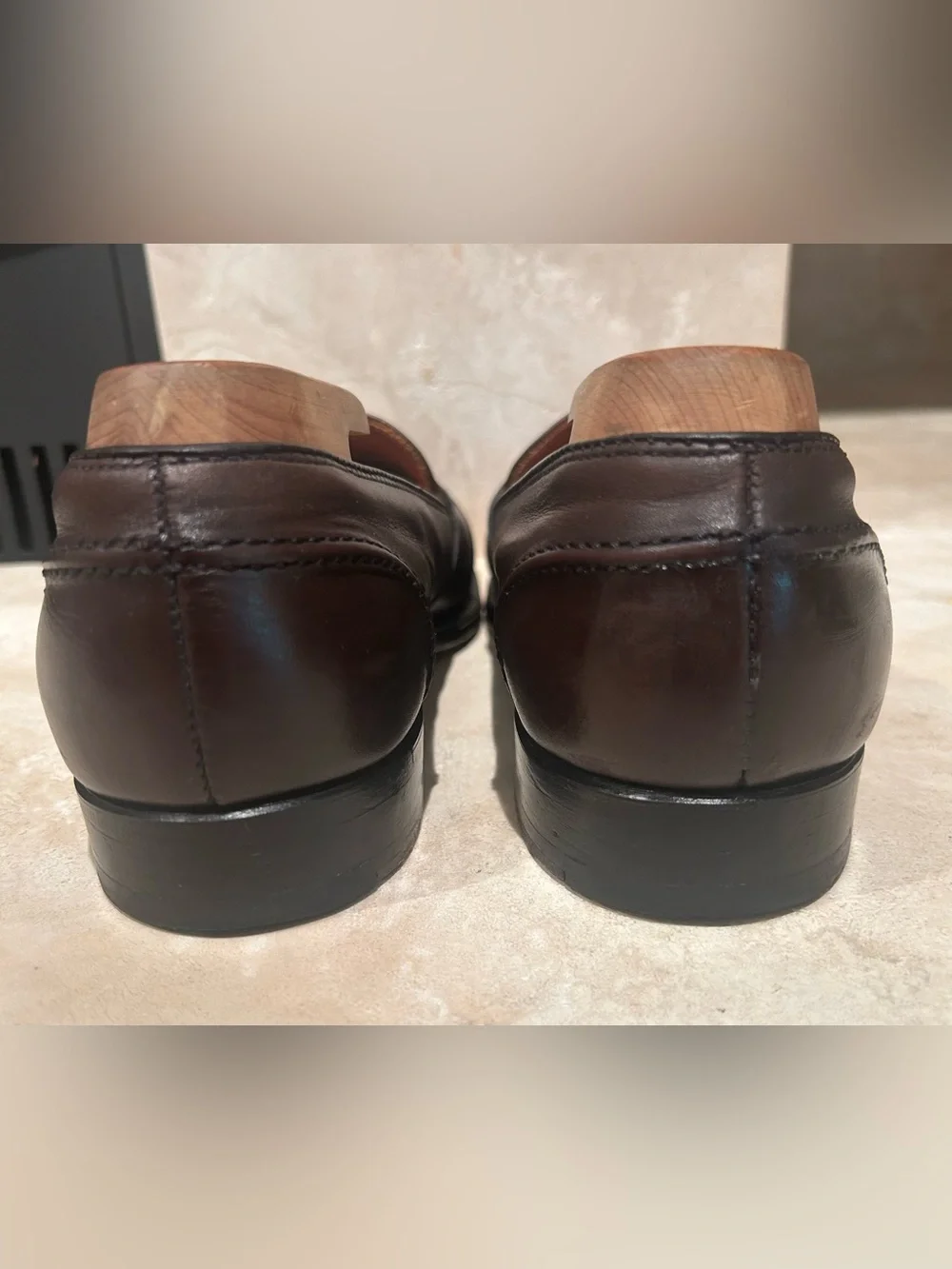 Alden 686 Full Strap Penny Loafers – Dark Brown Leather – Men’s 7 B/D